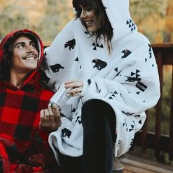 Tipsy Elves Beary Christmas Blanket Hoodie Holidays & Occasions