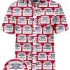 Tipsy Elves Men's Americold One Budweiser Button Down Shirt Patriotic 2 Tipsy Elves Men's Americold One Budweiser Button Down Shirt Patriotic