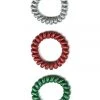 Tipsy Elves Festive Spiral Hair Ties (3-pack) 2 Tipsy Elves Festive Spiral Hair Ties (3-pack)
