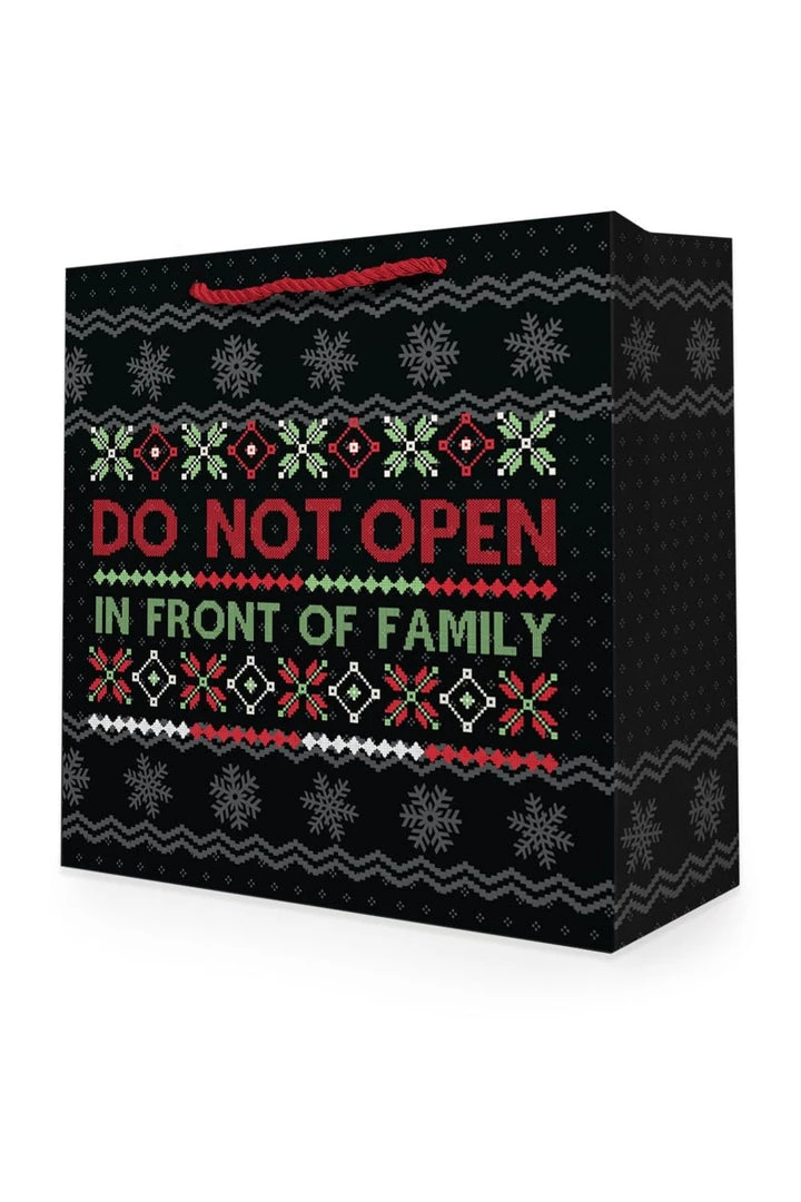 Tipsy Elves Do Not Open Gift Bag Holidays & Occasions 3 Tipsy Elves Do Not Open Gift Bag Holidays & Occasions