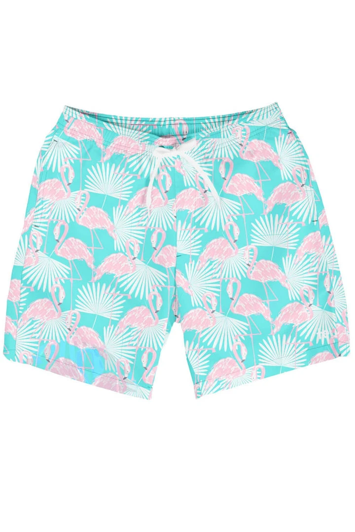 Tipsy Elves Flamingo Stretch Swim Trunks 8 Tipsy Elves Flamingo Stretch Swim Trunks