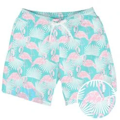 Tipsy Elves Flamingo Stretch Swim Trunks