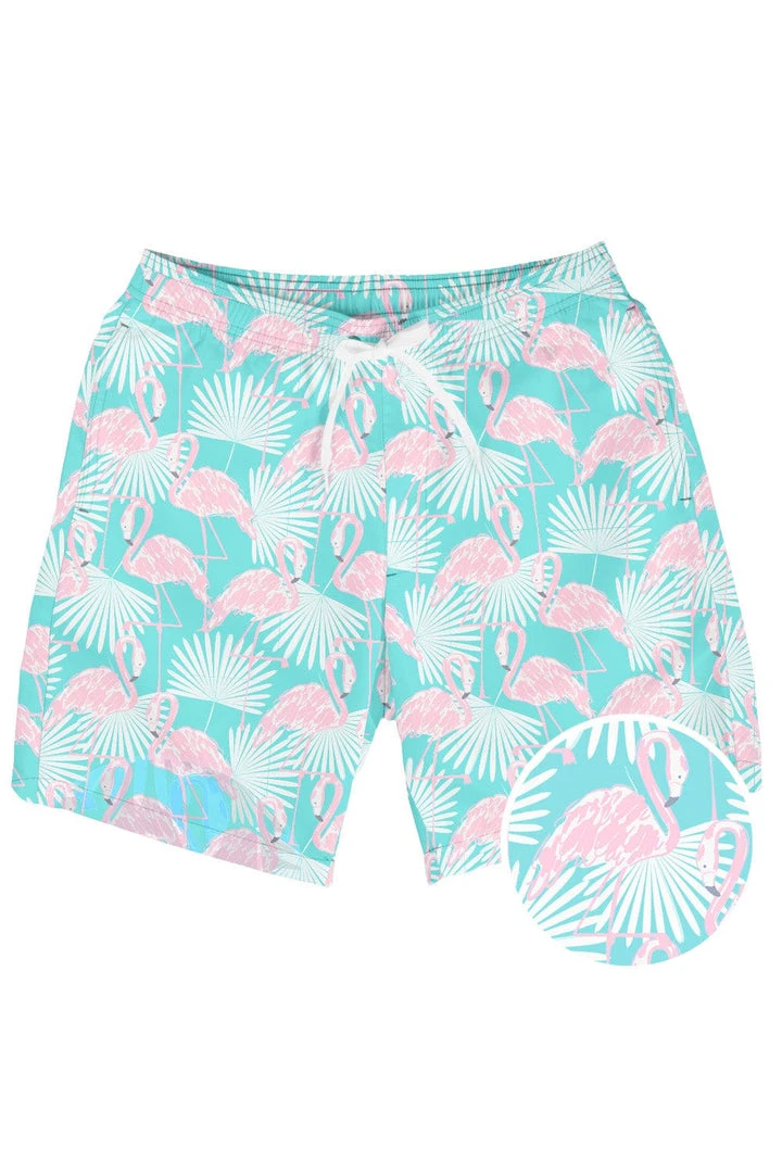Tipsy Elves Flamingo Stretch Swim Trunks 3 Tipsy Elves Flamingo Stretch Swim Trunks
