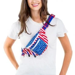 Tipsy Elves Freedom Fanny Pack W/ Drink Holder Patriotic 8 Tipsy Elves Freedom Fanny Pack W/ Drink Holder Patriotic