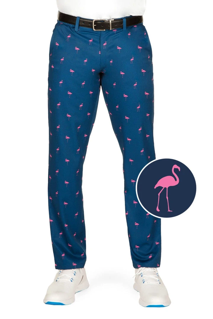 Tipsy Elves Men's Fairway Flamingo Golf Pants 3 Tipsy Elves Men's Fairway Flamingo Golf Pants