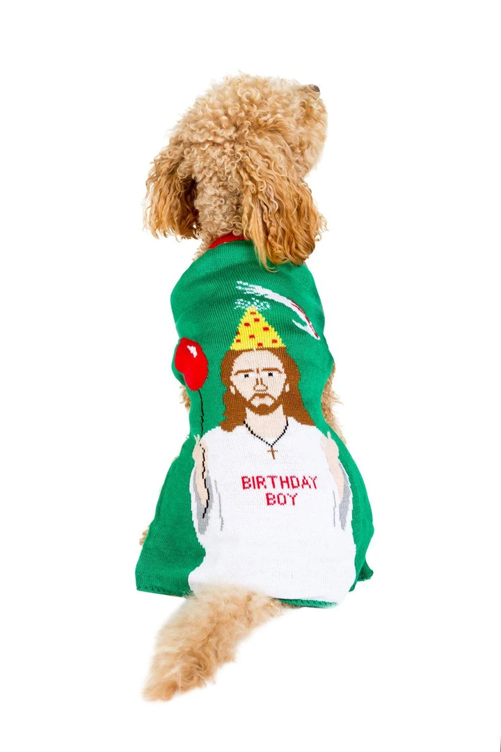 Tipsy Elves Holidays & Occasions Birthday Boy Dog Sweater 4 Tipsy Elves Holidays & Occasions Birthday Boy Dog Sweater