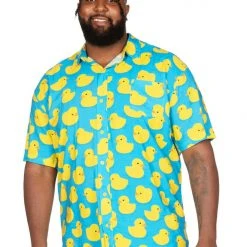 Tipsy Elves Men's Rubber Ducky Hawaiian Shirt