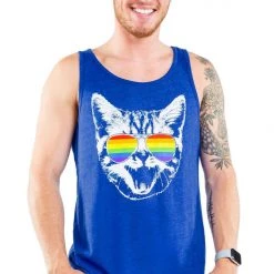 Tipsy Elves Pride Cat Tank Top - Men's Cut
