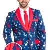 Tipsy Elves Reindeer Gains Blazer W/ Tie Men 1 Tipsy Elves Reindeer Gains Blazer W/ Tie Men