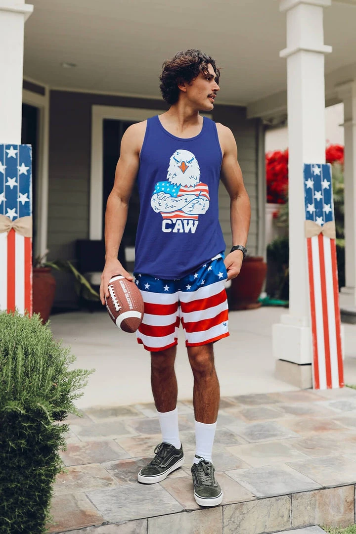 Tipsy Elves Men's Patriotic Caw Tank 6 Tipsy Elves Men's Patriotic Caw Tank