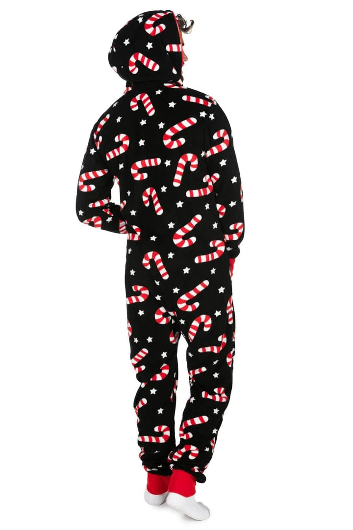 Tipsy Elves Men's Candy Cane Lane Jumpsuit 4 Tipsy Elves Men's Candy Cane Lane Jumpsuit
