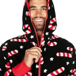 Tipsy Elves Men's Candy Cane Lane Jumpsuit 8 Tipsy Elves Men's Candy Cane Lane Jumpsuit