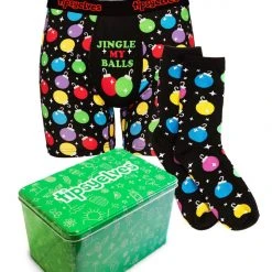 Tipsy Elves Men's Christmas Bulb Boxers & Socks Gift Set