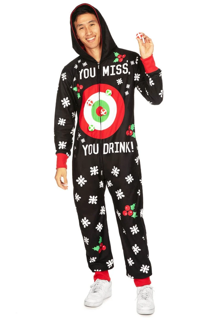 Tipsy Elves Men's Drinking Game Jumpsuit 3 Tipsy Elves Men's Drinking Game Jumpsuit