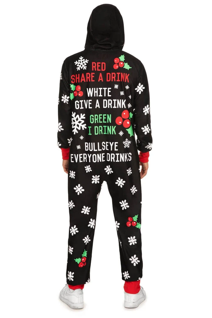 Tipsy Elves Men's Drinking Game Jumpsuit 4 Tipsy Elves Men's Drinking Game Jumpsuit