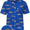 Tipsy Elves Men's Fish Fish Bish Hawaiian Shirt 2 Tipsy Elves Men's Fish Fish Bish Hawaiian Shirt