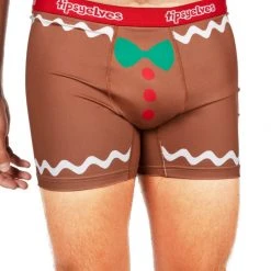 Tipsy Elves Men's Gingerbread Man Boxer Briefs 6 Tipsy Elves Men's Gingerbread Man Boxer Briefs