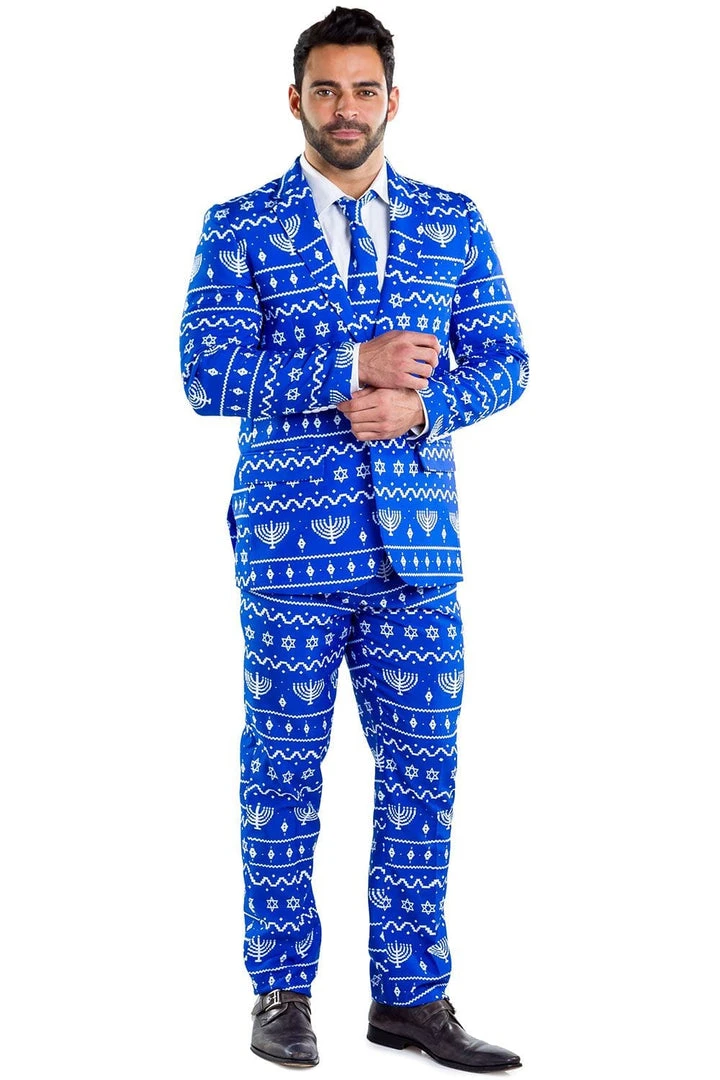 Tipsy Elves The Lit Menorah Blazer W/ Tie 5 Tipsy Elves The Lit Menorah Blazer W/ Tie