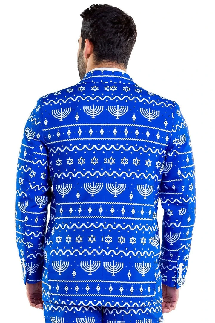 Tipsy Elves The Lit Menorah Blazer W/ Tie 4 Tipsy Elves The Lit Menorah Blazer W/ Tie