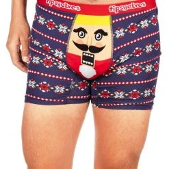 Tipsy Elves Men's Fair Isle Nutcracker Boxer Briefs
