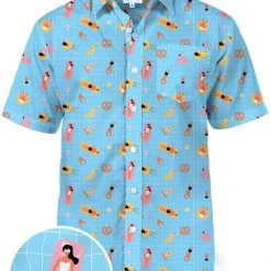 Tipsy Elves Men's Pool Party Hawaiian Shirt