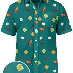Tipsy Elves Spring Men's Rise And Shine Hawaiian Shirt