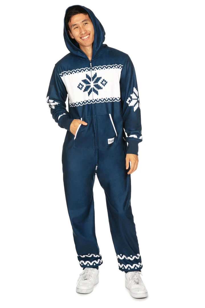 Tipsy Elves Men's Snowflake Jumpsuit 3 Tipsy Elves Men's Snowflake Jumpsuit
