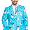 Tipsy Elves Men Snowman Is An Island Blazer W/ Tie 2 Tipsy Elves Men Snowman Is An Island Blazer W/ Tie
