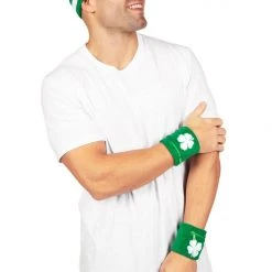 Tipsy Elves Lucky Clover Zippered Sweatband Set Holidays & Occasions 9 Tipsy Elves Lucky Clover Zippered Sweatband Set Holidays & Occasions