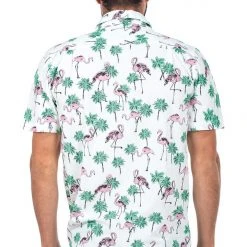 Tipsy Elves Spring Men's Single & Ready To Flamingle Hawaiian Shirt 11 Tipsy Elves Spring Men's Single & Ready To Flamingle Hawaiian Shirt