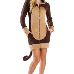 Tipsy Elves Women Monkey Costume Dress