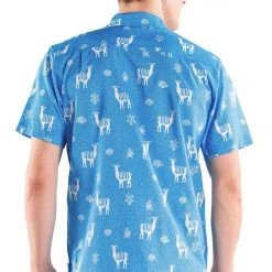 Tipsy Elves Spring Men's No Drama Llama Hawaiian Shirt 7 Tipsy Elves Spring Men's No Drama Llama Hawaiian Shirt
