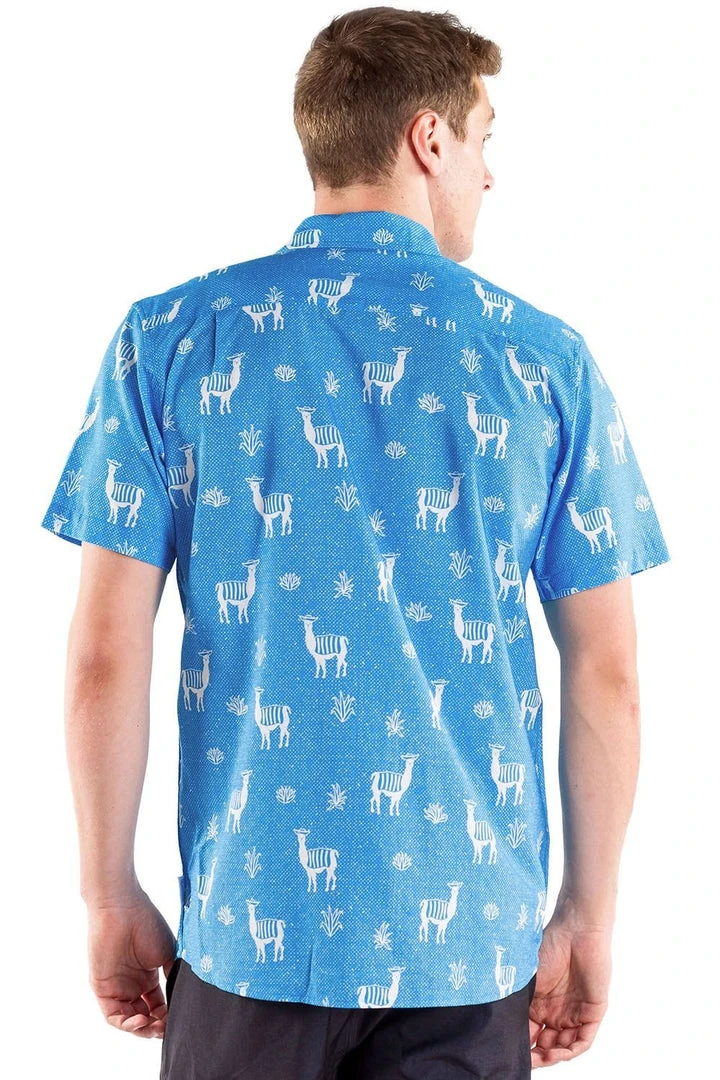 Tipsy Elves Spring Men's No Drama Llama Hawaiian Shirt 5 Tipsy Elves Spring Men's No Drama Llama Hawaiian Shirt