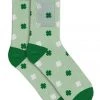 Tipsy Elves Women's Shamrock Savvy Socks With Pocket