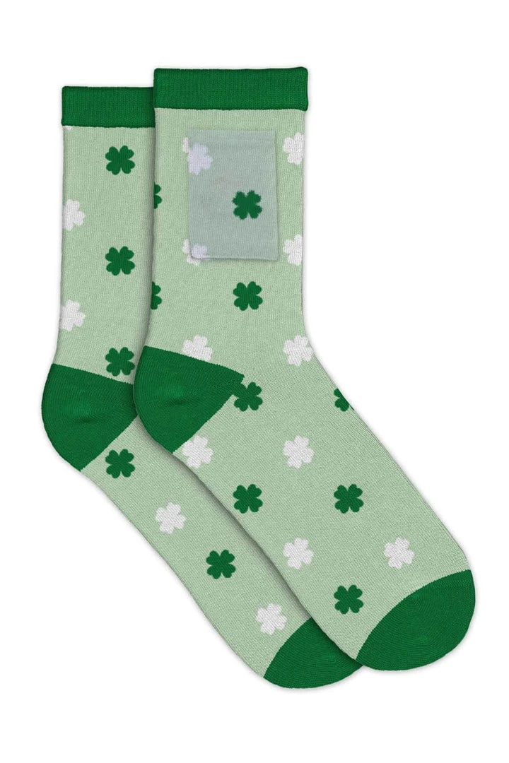 Tipsy Elves Women's Shamrock Savvy Socks With Pocket 3 Tipsy Elves Women's Shamrock Savvy Socks With Pocket