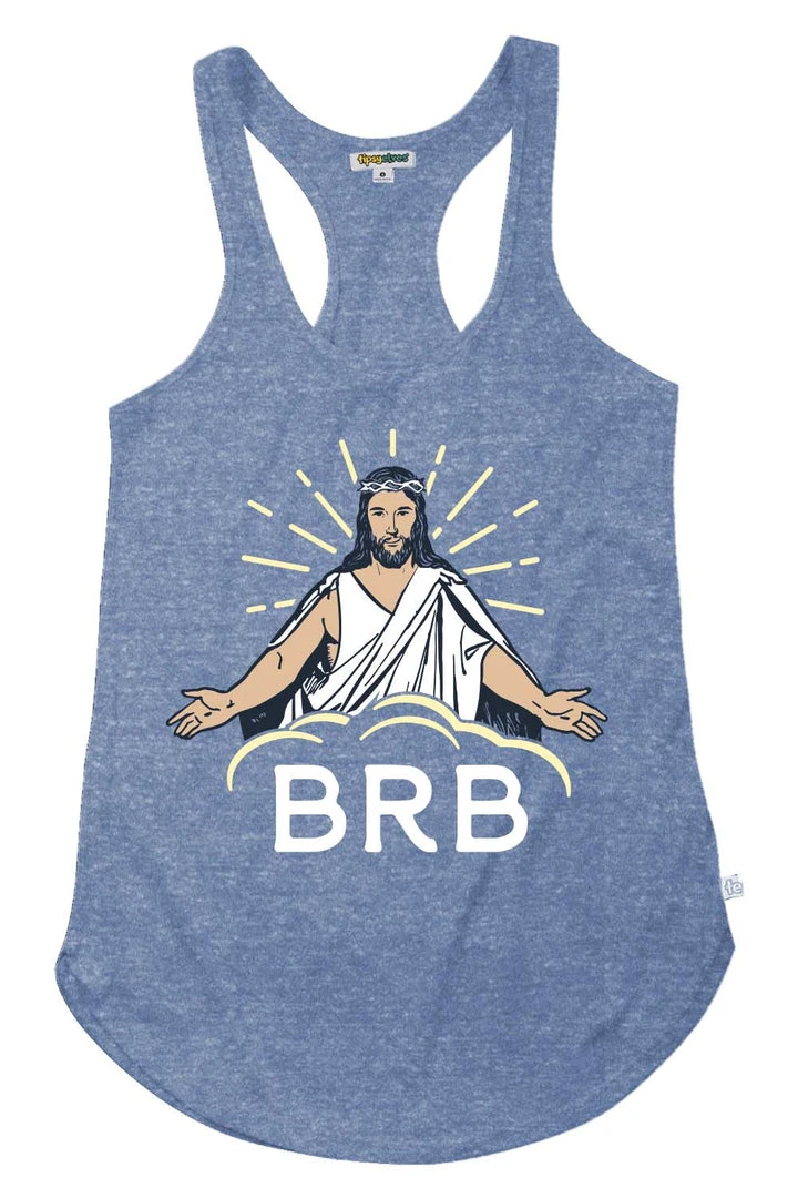 Tipsy Elves Women's BRB Easter Tank Top 3 Tipsy Elves Women's BRB Easter Tank Top