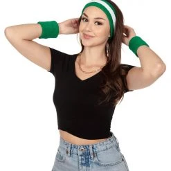 Tipsy Elves Lucky Clover Zippered Sweatband Set Holidays & Occasions 13 Tipsy Elves Lucky Clover Zippered Sweatband Set Holidays & Occasions