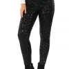 Tipsy Elves Black Sequin High Waisted Leggings Women 1 Tipsy Elves Black Sequin High Waisted Leggings Women
