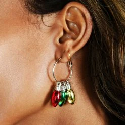Tipsy Elves Bulb Hoop Earrings