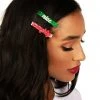 Tipsy Elves Naughty And Nice Christmas Barrettes 2 Tipsy Elves Naughty And Nice Christmas Barrettes
