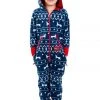 Tipsy Elves Boy's / Girl's Blue Reindeer Jumpsuit Kids & Baby 2 Tipsy Elves Boy's / Girl's Blue Reindeer Jumpsuit Kids & Baby