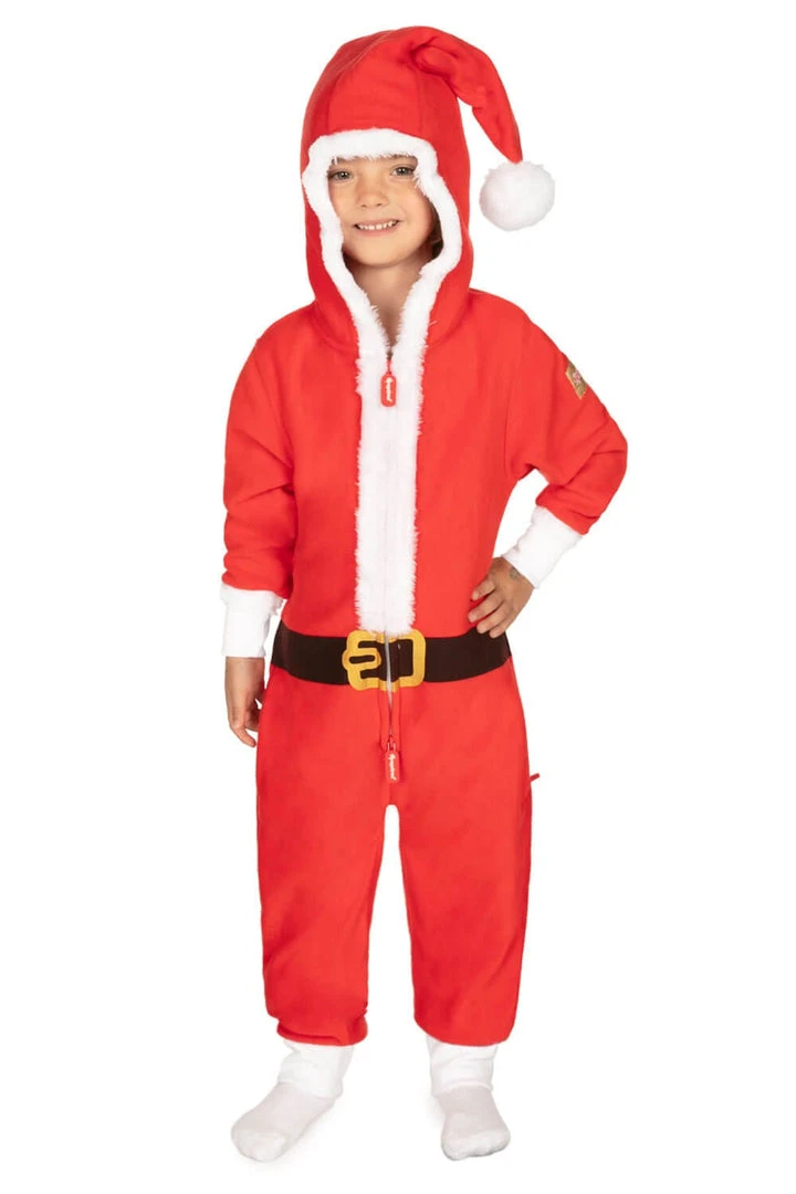 Tipsy Elves Boy's / Girl's Santa Jumpsuit With Fur Kids & Baby 3 Tipsy Elves Boy's / Girl's Santa Jumpsuit With Fur Kids & Baby