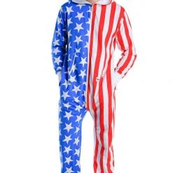 Tipsy Elves Men's USA Jumpsuit Patriotic