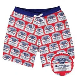 Tipsy Elves Americold One Budweiser Swim Trunks Patriotic