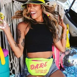 Tipsy Elves Black And Yellow Sun Visor Hat Summer