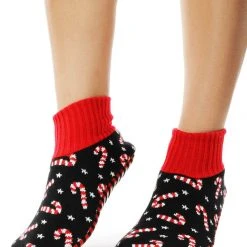 Tipsy Elves Candy Cane Lane Slipper Socks Holidays & Occasions