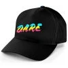Tipsy Elves Men's Black DARE Hat 1 Tipsy Elves Men's Black DARE Hat