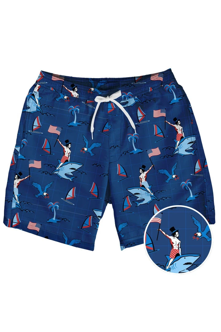 Tipsy Elves Fin Riding Founder Stretch Swim Trunks 3 Tipsy Elves Fin Riding Founder Stretch Swim Trunks
