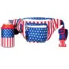 Tipsy Elves Freedom Fanny Pack W/ Drink Holder Patriotic 2 Tipsy Elves Freedom Fanny Pack W/ Drink Holder Patriotic