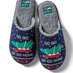 Tipsy Elves Men's Go Big Or Go Home Reef Slippers